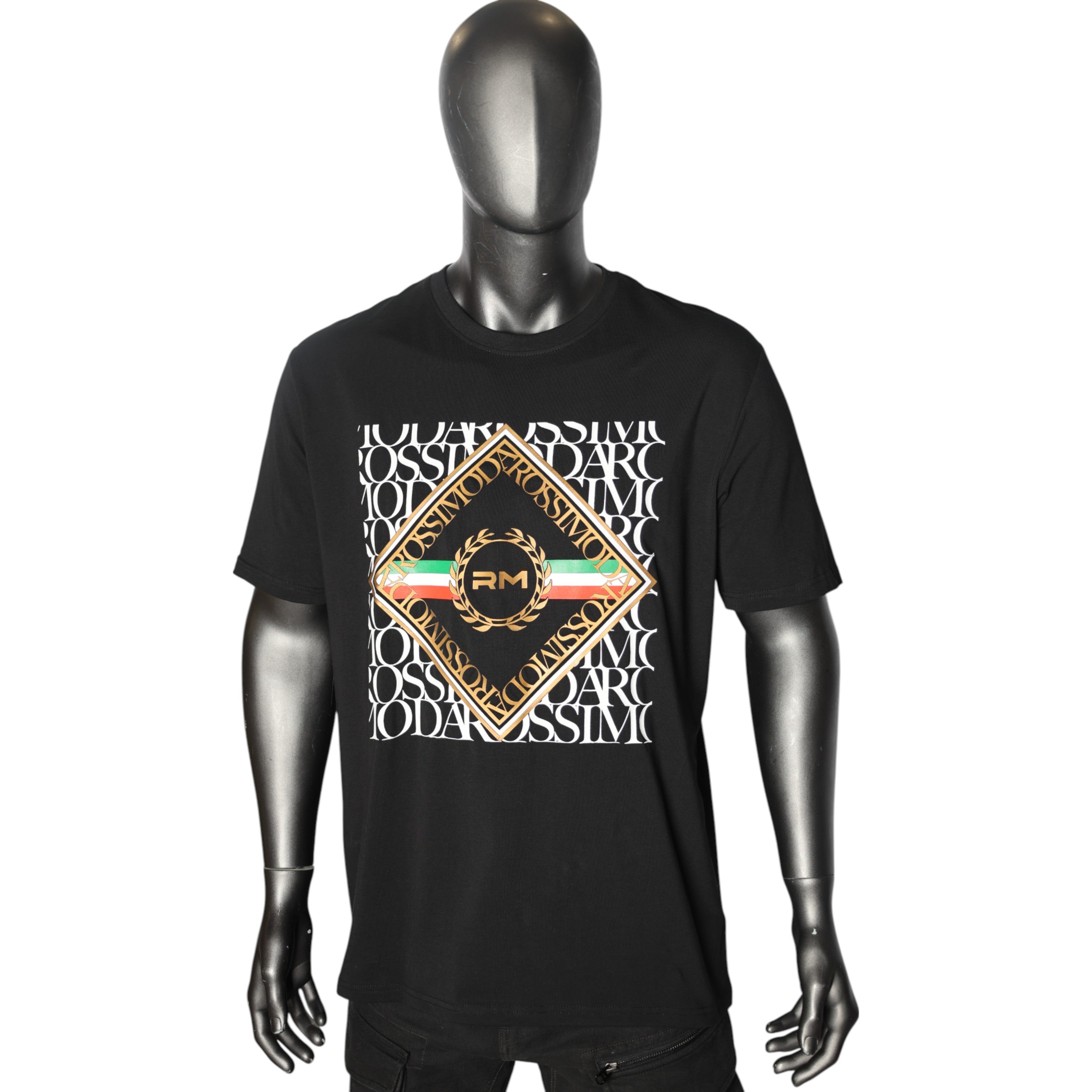 Rossimoda T-Shirt Milano Piazza Black